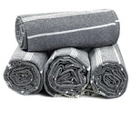 Cotton Turkish Beach Towels (39 x 72 inch ( Beach towel - 4 PACK ) / Grey)