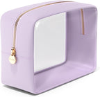 Clear Makeup Bag Zipper Pouch, Transparent Cosmetic Case Organizer, TSA by Embla