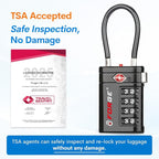 Forge TSA Approved Luggage Locks 4 Digit Combination TSA Travel Locks - Image 2