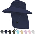 Sun Hats for Men Women, UPF50+ Protection Safari Hat, Wide Brim Fishing Hat by Rosoz