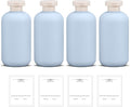 ASEVAT 6.7oz 4pack Refillable Travel Shampoo and Conditioner Bottles, Travel by ASEVAT