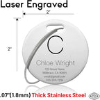 Customized Stainless Steel Luggage Tags: Personalize Your Suitcases, and Bags - Image 4