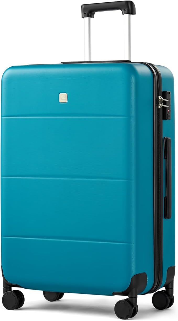 Hanke 26 Inch Checked Luggage Medium Hard Shell Suitcases by Hanke