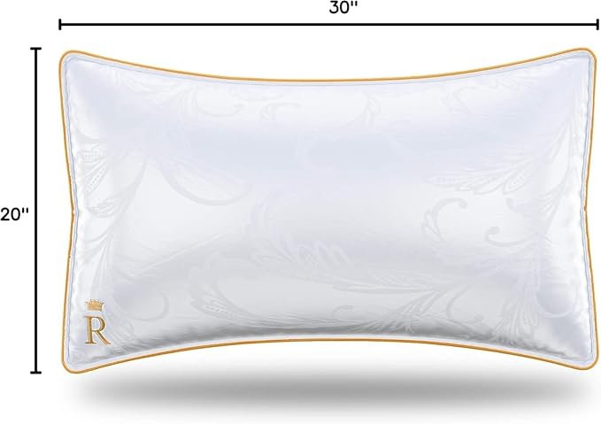 Royal Therapy Pillows Standard Size Set of 2, Alternative Goose Down Pillows - Image 2