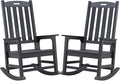 Psilvam Oversized Outdoor Rocking Chair Set of 2, Porch Rocker by PsilvamGardenFurniture