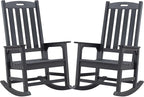 Psilvam Oversized Outdoor Rocking Chair Set of 2, Porch Rocker by PsilvamGardenFurniture