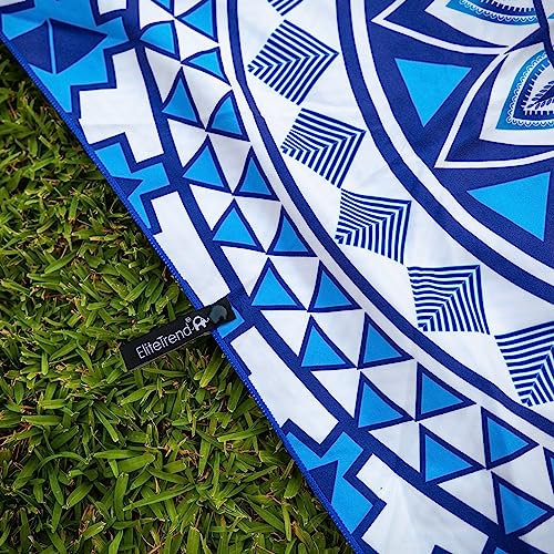 Quick Dry Microfiber Beach Towel (Blue Angel / Extra Large 78x35")