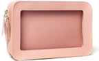 Clear Makeup Bag Small, TSA Approved Portable Toiletry Bag by FFpaw