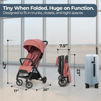 Inglesina Quid³ Stroller, Aurora Pink - Image 7