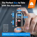 TSA Approved Luggage Locks, Ultra-Secure Dimple Key Travel Locks - Image 7