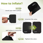 ATEPA Inflatable Stadium Seat Cushion, Self-Inflating Memory Foam Stadium Seats - Image 3