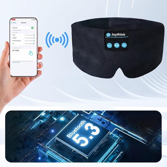 Joythink Sleep Headphones Sleep Mask Kids Children Wireless Music Eye Mask - Image 4