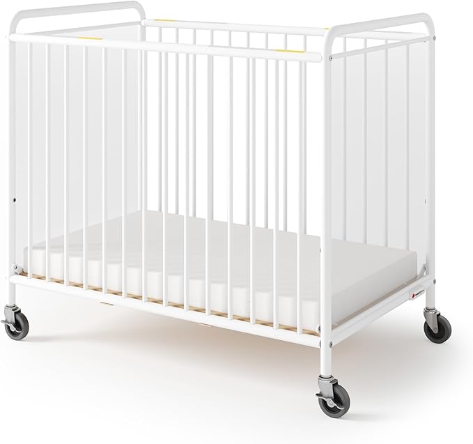 Foundations Chelsea Clearview Metal Compact Daycare Crib, Compact Mini Size by FoundationsChildrensProducts
