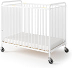 Foundations Chelsea Clearview Metal Compact Daycare Crib, Compact Mini Size by FoundationsChildrensProducts