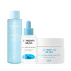 3-Step Hydration Barrier Set | Hydrating Toner, Hyaluronic Acid Serum & Panthenol Gel Cream | Moisture & Comfort Care Routine | With Ceramide & Azulene | K-Beauty Skincare Set