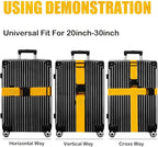 Luggage Straps for Suitcases TSA Approved-2 Pack Bright Personalized Luggage - Image 4
