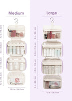 Travel Toiletry Bag for Women Large Hanging Makeup Bag Organizer Toiletries Bag - Image 3