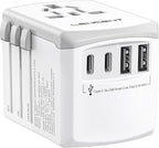 LENCENT Universal Travel Power Adapter, International AC Plug Adaptor by LENCENT