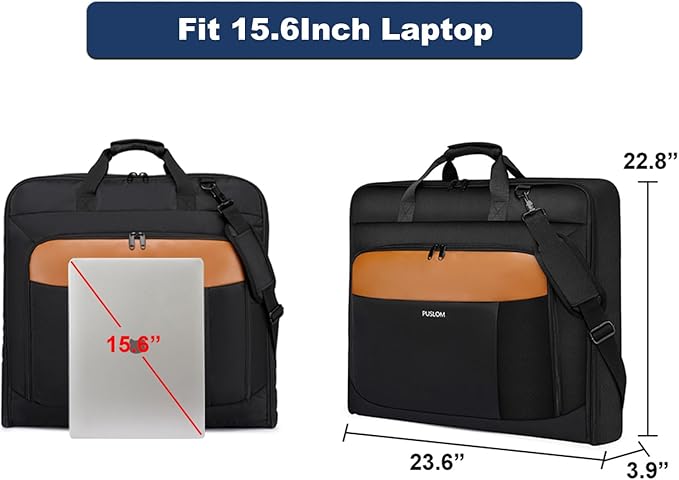 Garment Bag Travel Suit Bag for Men Large 40-Inch Carry on Garment Bag Up to 3 - Image 4