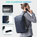 BANGE Anti Theft Backpack with Lock, Business Backpack with USB Charging Port - Image 5