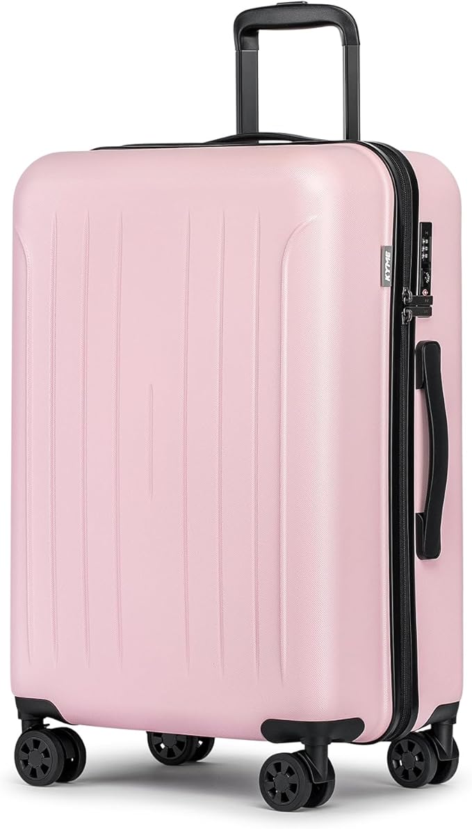 KYME Suitcase Hardshell With Double Spinner Wheels, PC+ABS TSA Lock Travel by KYME