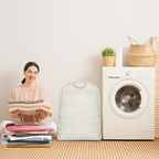 3pcs Breathable Cotton Canvas Laundry Drawstring Bags - Image 3
