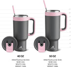 POWCAN 40 oz Tumbler with Handle, 2-in-1 Straw and Sip Lid, Dishwasher Safe - Image 9