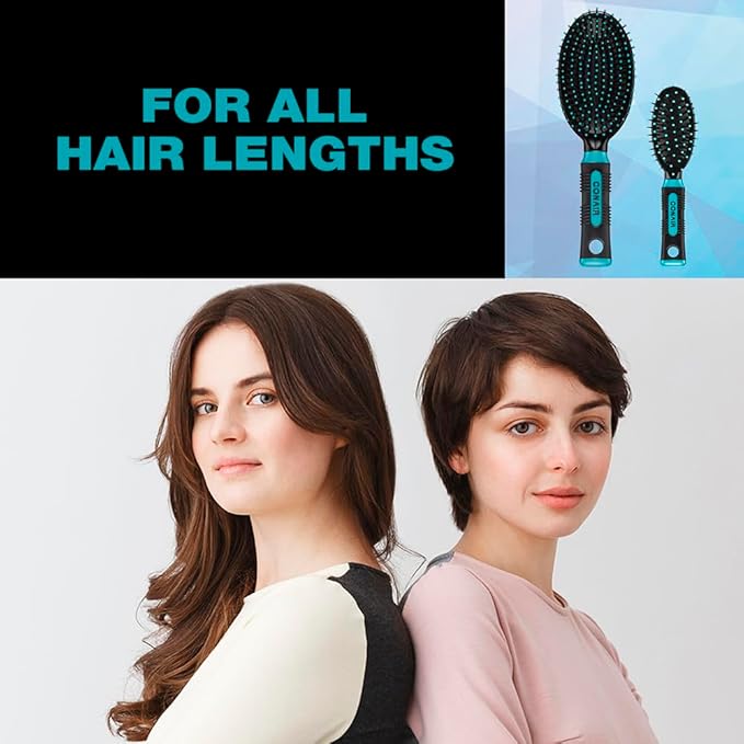 Conair Hairbrush - Hair Brush - Base Hairbrush for All Hair Types - Unisex