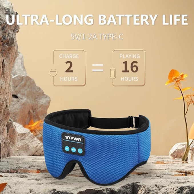Bluetooth Sleep Mask Wireless Headphones 3D Bluetooth Eye Mask - Image 2