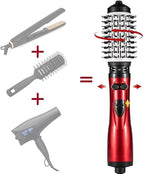 Heated Styling Brush Dryer - All in Volumizing Tool for Quick Looks | Coated Body with Even Heat Flow, Electric Grooming Appliance for Daily Styling 14.57x5.51 in