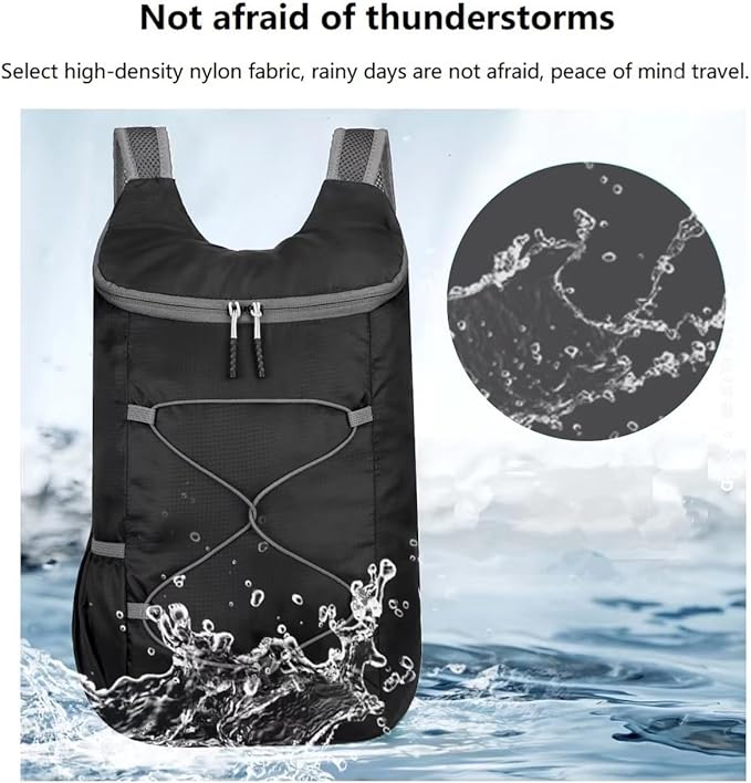 16L Hiking Daypack Lightweight Foldable Travel Backpack Water Repellent Camping - Image 5