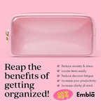 Clear Makeup Bag Zipper Pouch, Transparent Cosmetic Case Organizer, TSA - Image 6
