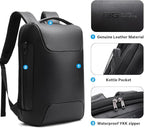 BANGE Genuine Leather Laptop Backpack Fits 15.6 Inch, Anti Theft Business Back - Image 7