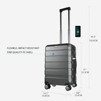 KROSER Hardside Expandable Carry On Luggage - Image 2