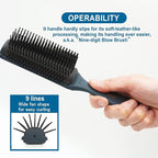 Vess Professional Hair Blow Brush Pro-2000 Ceramic 9 rows Wide Type-English Instruction Manual-Made in Japan