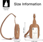 Telena Small Sling Bag for Women Leather Crossbody Fanny Packs Chest Bag for - Image 7