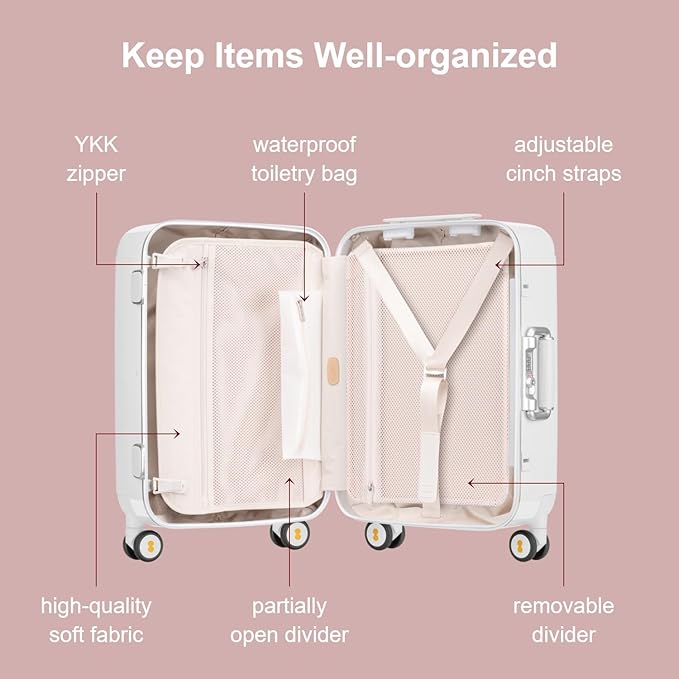 LEVEL8 Zipperless Carry On Luggage Airline Approved - Image 3
