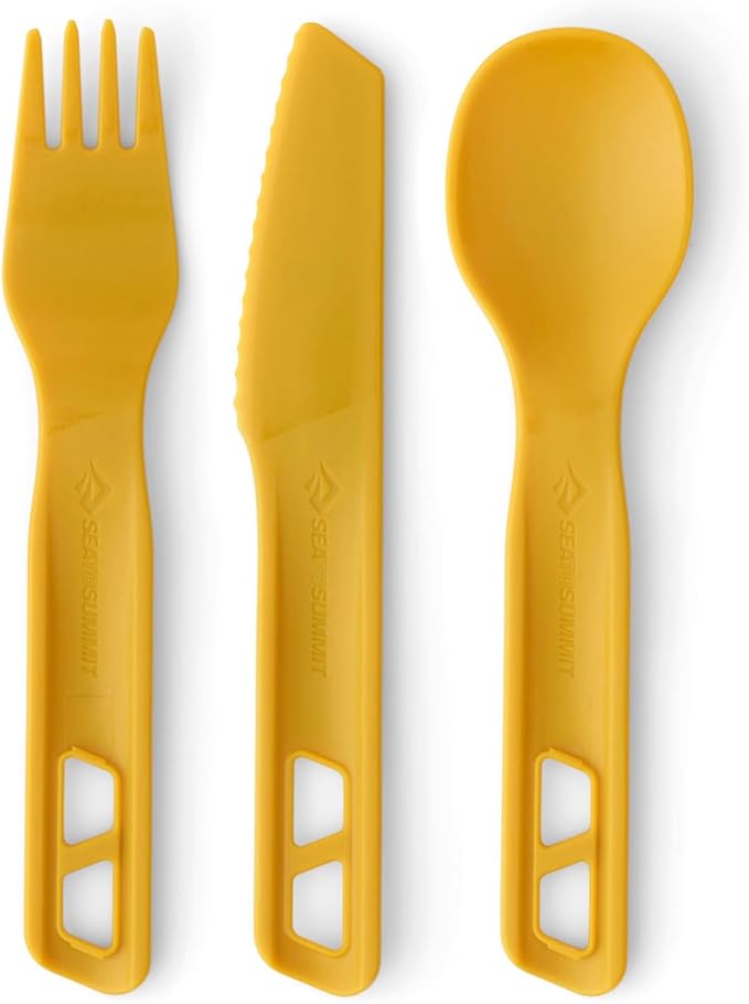 Sea to Summit Passage Camp Cutlery Set, Spoon and Knife, Arrowwood Yellow by SeaToSummit
