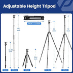Fotopro 73" Carbon Fiber Tripod - Image 3