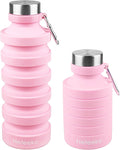 Nefeeko Collapsible Water Bottle, Reuseable BPA Free Silicone Foldable Water by Nefeeko