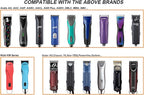 Professional Detachable Replacement Ceramic Blades set,compatible with oster Classic 76/Star-Teq/Power-Teq andi A*dis AGC,BDC,BGC,MBG Series Clippers (Size 2)