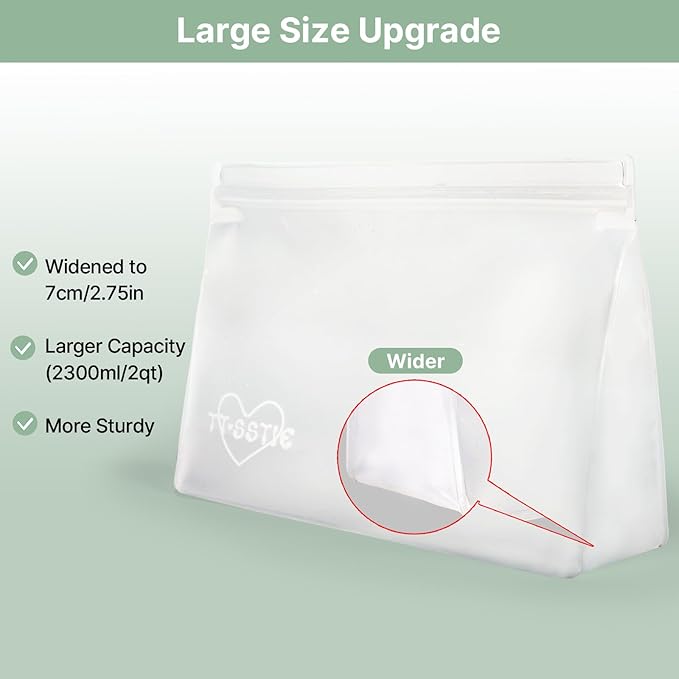 8 Pack Clear Toiletry bags, TSA Approved Quart Size Zipper Bags, PEVA Material - Image 3