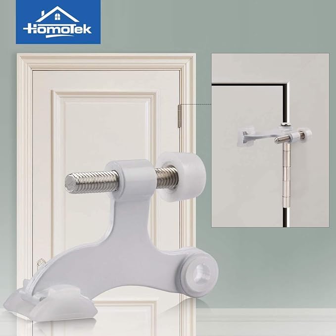 HOMOTEK 36 Pack Hinge Pin White Door Stopper, Adjustable Deluxe Heavy Duty Door - Image 6