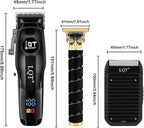 Professional Hair Clippers for Men,Professional Barber Clippers and Trimmer Set,Mens Cordless Clipper, Electric Hair Cut Machines,Cordless Mens Grooming Kit for Face, Hair, Gifts