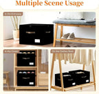 Shoe Organizer for Closet, 2 Pack Foldable Shoe Storage Containers, Fits up to - Image 3