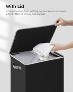 SOLEDI Laundry Hamper Black - 100L Large and Tall Laundry Basket Collapsible - Image 6