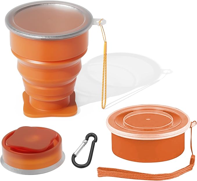 Collapsible Silicone Foldable Cup by FINDWORLD