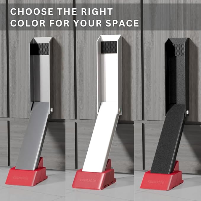 2 Pack Door Stop, No Drill Door Stoppers - Image 3