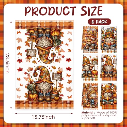 Fall Kitchen Towels Set of 6