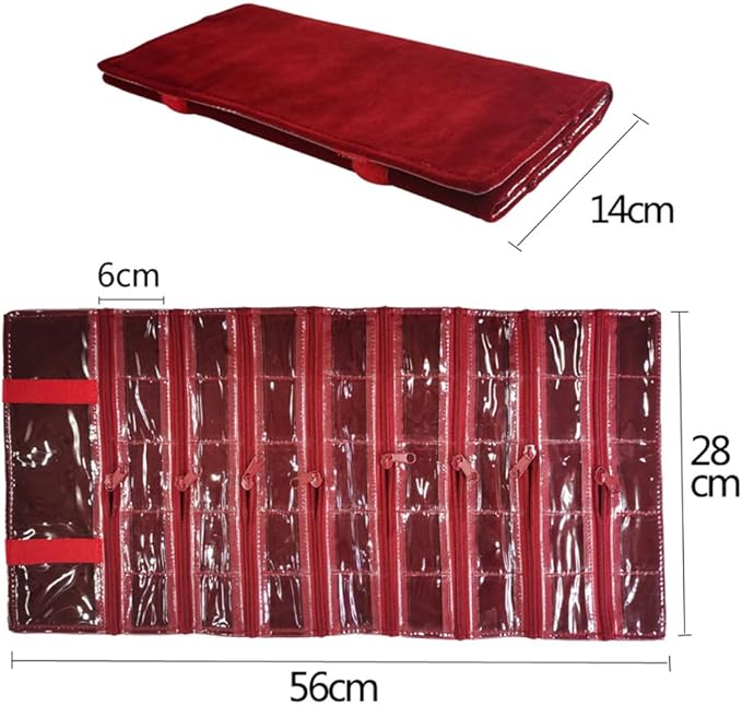 Travel Jewelry Roll Bag Portable Organizer Pouch - Image 2